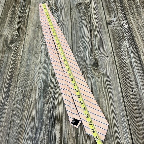 MICHAEL Kors Orange Blue Crosshatch Silk Tie - Picture 2 of 7